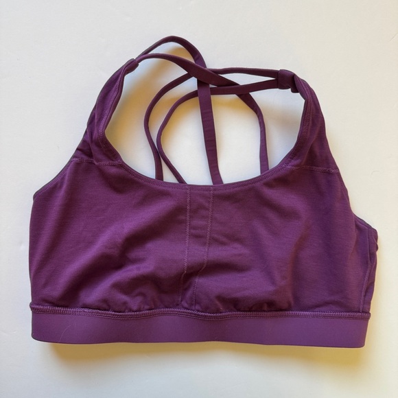 Lululemon Energy Bra Medium Support Plum Purple Workout Gym Sz 8 - Picture 9 of 10